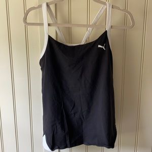 Puma sport  top with built in bra two tone.